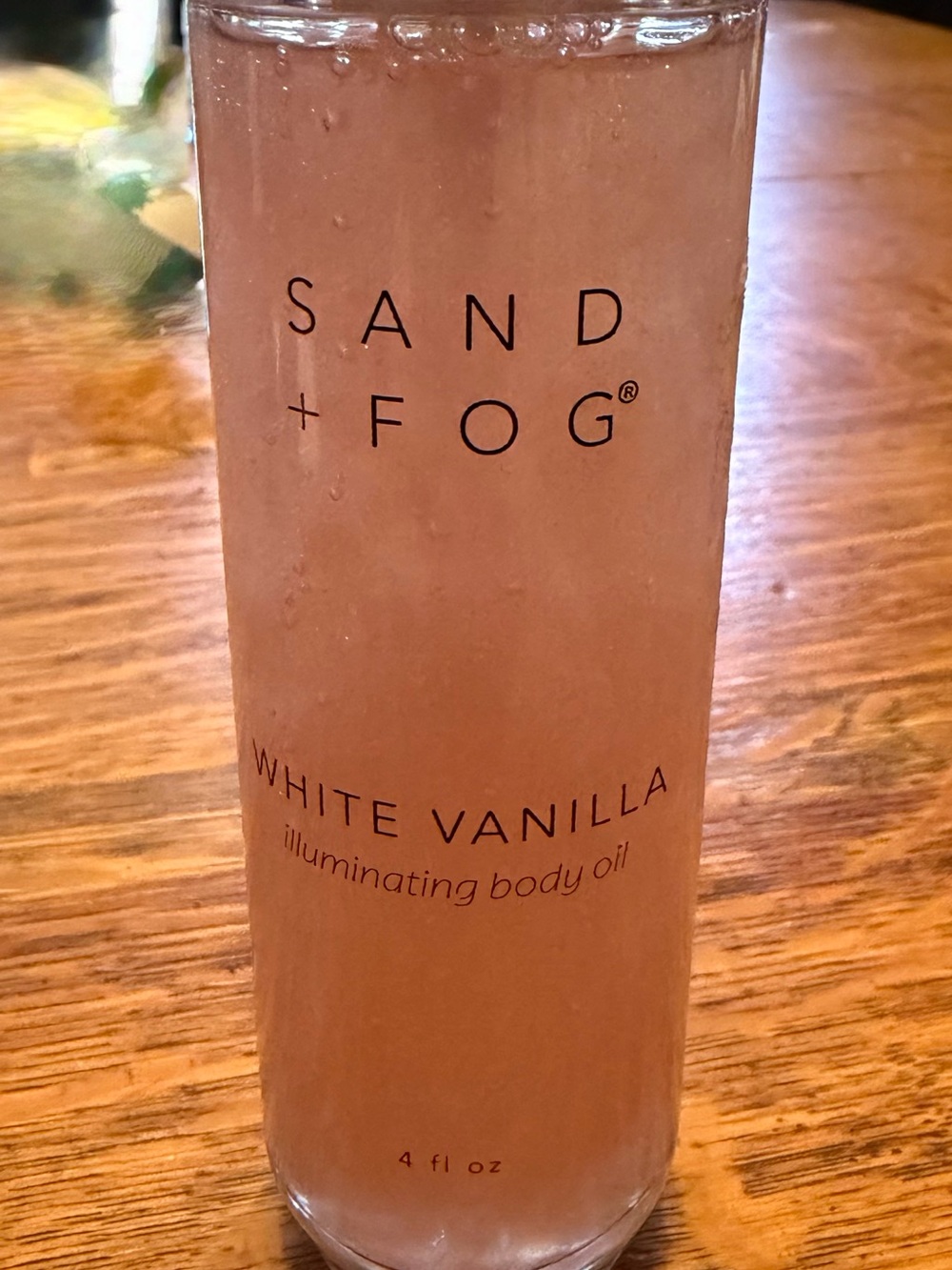 Sand + Fog White Vanilla Illuminating Body Oil — Soft Pink Glow